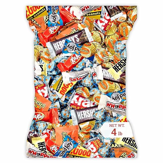 Chocolate Assorted Bulk Candy - 4 LB Chocolate Candy Variety Pack - Bulk Milk & Dark Chocolates Candies - BulkCandy Mix for CandyBags - Chocolates Variety Pack 4lb - Choco Candies - July 4th