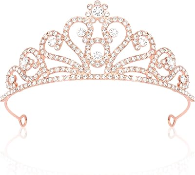 CAVETEE Birthday Decoration for Women, Birthday Headband Tiara and Crown with combs for Women Girls Birthday Party Prom