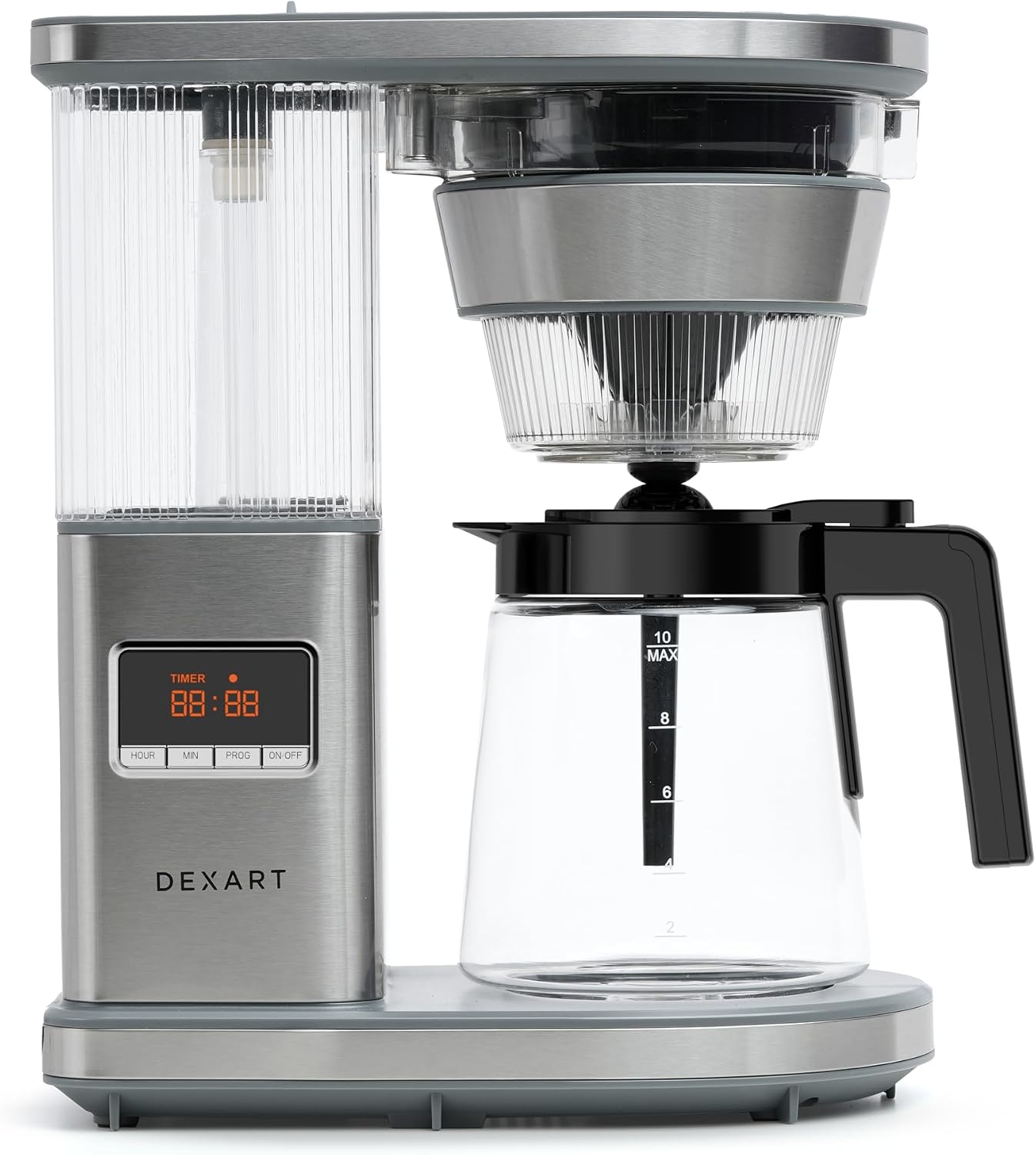 Dexart MD-5201T BrewMaster High Temperature Filter Coffee Maker, Gray