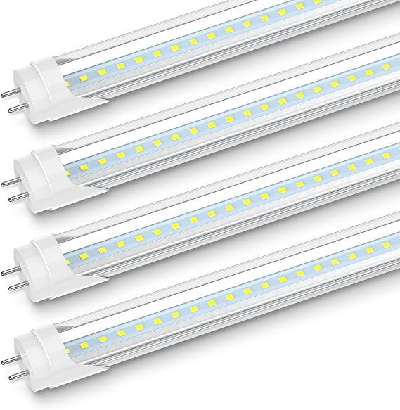 JESLED 2FT T8 LED Tube Light, 5000K Daylight, 4 Pack