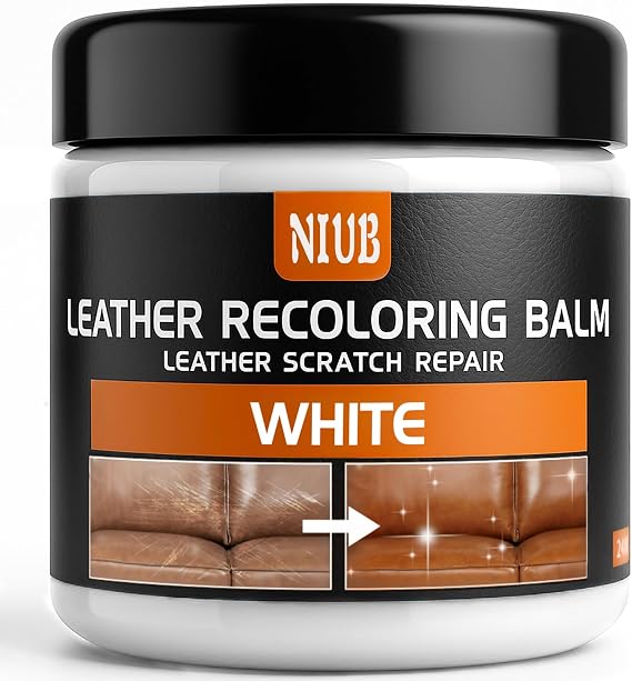 Leather Recoloring Balm, Leather Color Restorer, White