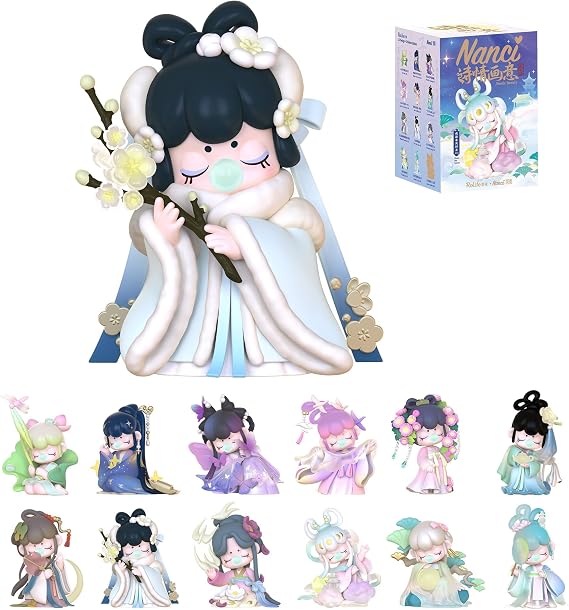 Rolife Nanci Blind Box Action Figures Poetic Charm Surprise Box Collectible Art Toy Creative Gifts for Adults, Christmas Birthday Gift for Friends Girls Adults