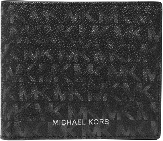 Michael Kors Men's Hudson Billfold With ID, Black, One Size