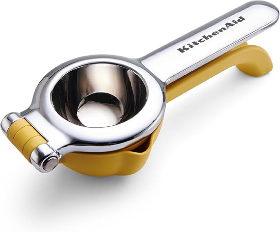 KitchenAid No Mess Citrus Squeezer, 8.07 Inch, Yellow