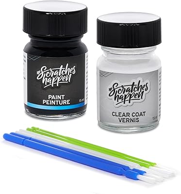 ScratchesHappen Exact-Match Touch Up Paint Kit - Storm Bay Metallic C3NWC3N for BMW - Essential Paint  Clear Coat