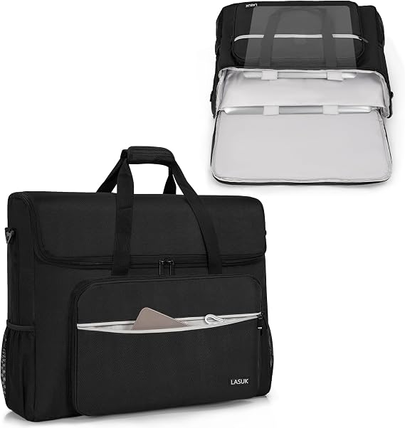 LCD Screens/TVs(up to 2) Transport Tote Bag for 19" - 24" Displays | Padded Monitor Carrying Case (NOT FOR IMAC) Travel Bag With Shoulder Strap,Large Accessories Pocket