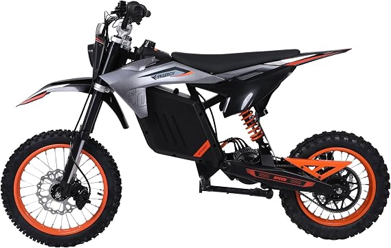 3000W Off-Road Electric Dirt Bike, 48V 30Ah Battery, 55km/h Max Speed, Full Suspension, Adult Electric Moto Motorcycle for Trail Riding