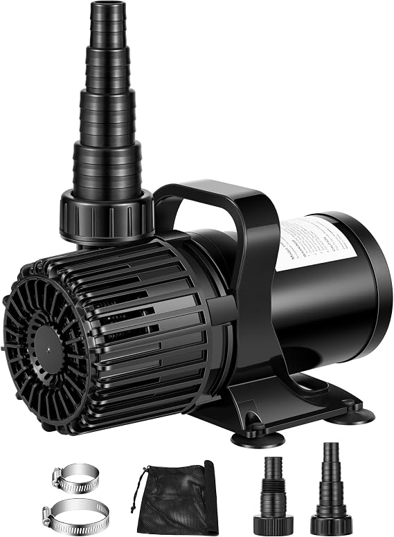 VIVOSUN 2700GPH Submersible Water Pump with Barrier Bag for Pond Waterfall | 120W Pond Pump, Ultra Quiet Aquarium Pump with 15FT. Lift Height for Fish Tank, Statuary, Hydroponic