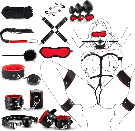 Accessories Sexy Bedroom for Couples,11pcs Adults Tools for Men and Women Beginners to Advanced for His and Hers Toys H62250