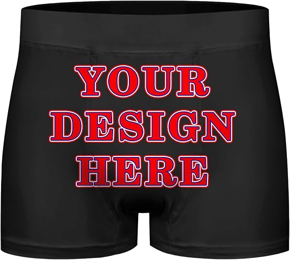 Personalized Boxers Briefs for Men, Custom Boxers with Face Personalized Underwear for Men