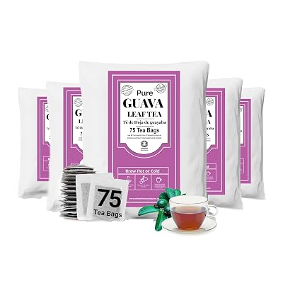 Akshit Guava Leaves Tea Bags, 375 Bags, Guava Leaf Tea, Te De Hojas De Guayaba, Herbal Tea, Caffeine-Free, Non GMO, Vegan.