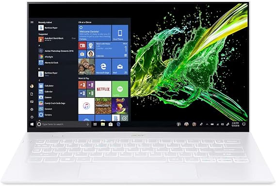 acer Swift 7 Thin & Lightweight Laptop 14 FHD IPS Touch Display in a Thin .10" Bezel, 8th Gen Intel Core i7-8500Y, 16GB LPDDR3, 512GB PCIe NVMe SSD, Back-lit Keyboard, Windows 10 - SF714-52T-73CQ