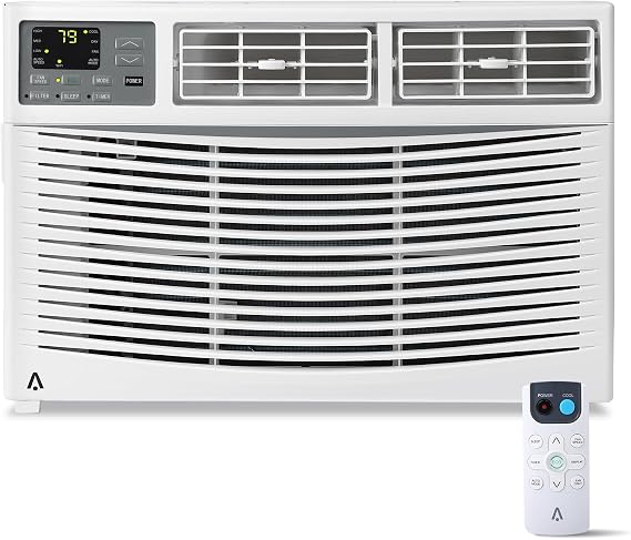 8,000 Btu Window Air Conditioner, Cools Up to 350 Sq. Ft with Cooling, Dehumidifier, 3 Fan Speed
