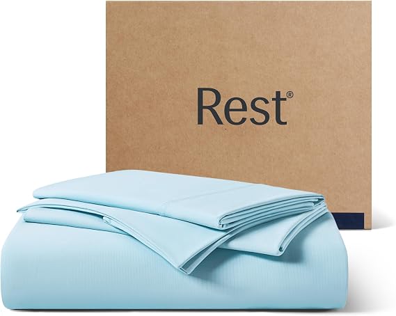 REST Evercool + Cooling Sheet Set for Hot Sleepers, Cali King