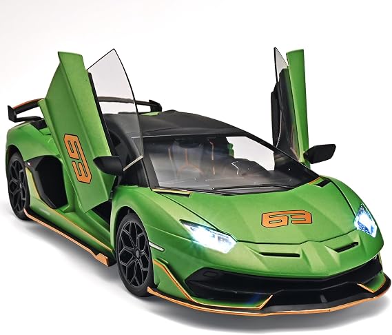 OANMYJJO 1/18 Model Diecast Cars SVJ 63 Race Car Toys for Boys