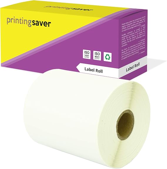 Printing Saver 100 x 210 mm Compatible Direct Thermal Labels Roll (200 Labels per Roll) for Zebra Toshiba Citizen Sato Honeywell Intermec Datamax CAB Eltron Godex Orion UPS Wasp Label Printers