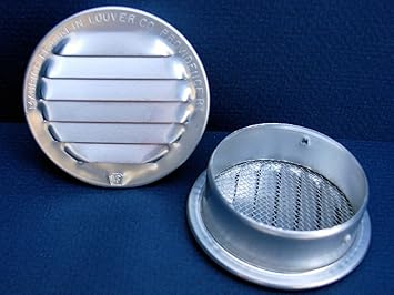 Maurice Franklin Louver-2 Round Aluminum Louver with Insect Screen (Priced Per Bag of 6). Item #2 RL-100 by Maurice Franklin Louver