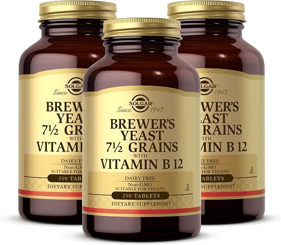 Solgar Brewers Yeast with Vitamin B12 250 Tablet