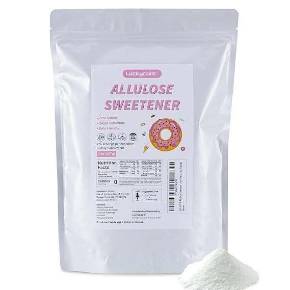 Luckycare Allulose Sweetener, Natural Zero Calorie, 2 lbs - 226 Servings