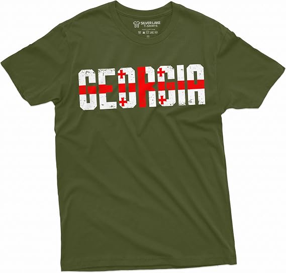 Men's Georgia Shirt Sakartvelo T-Shirt Georgian Gifts Georgia Patriotic Flag Georgia Country Shirt