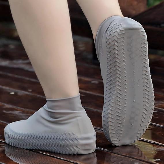 Waterproof Shoe Covers,Reusable Foldable Not-Slip Rain Shoe Covers,Portable Water Resistant Overshoe,Shoes Protectors Overshoes Rain Galoshes for Kids,Men and Women