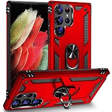 Samsung Galaxy S23 Ultra İle Uyumlu Kılıf Vega Tank Sert Yüzüklü Standlı Zırh Koruma Kapak