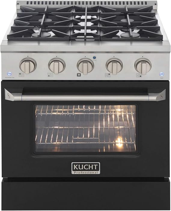Kucht KNG301/LP-K Gas Range, Black