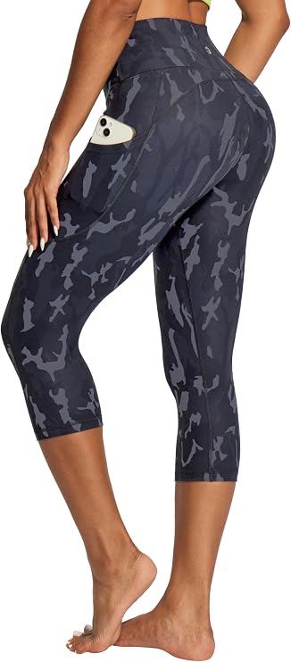 IUGA Capri Leggings for Women with Pockets Yoga Pants Workout Gym Capris