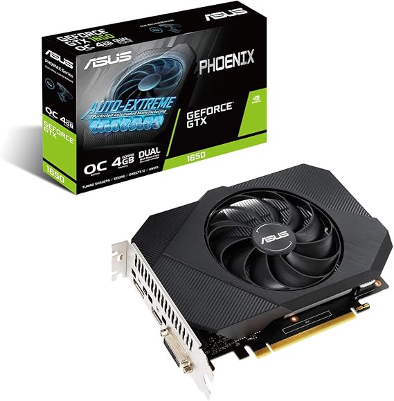 ASUS GeForce GTX 1650 Graphics Board OC/4G/DDR6/Auxiliary Power Supply PH-GTX1650-O4GD6-P