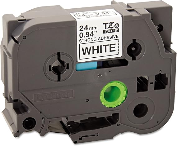 Brother TZES251 TZe Extra-Strength Adhesive Laminated Labeling Tape, 1-Inch w, Black on White