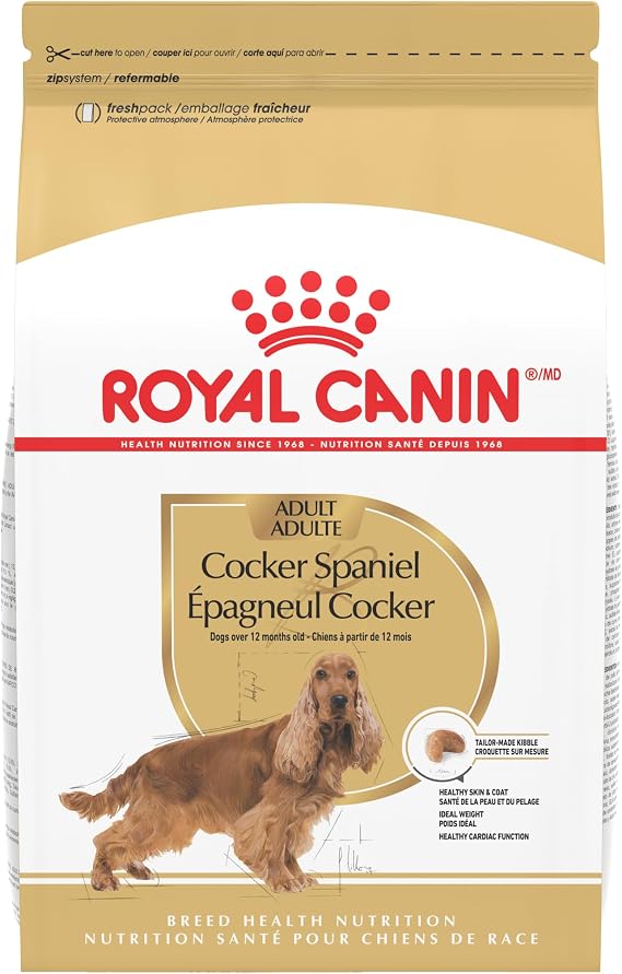 ROYAL CANIN Breed Health Nutrition Cocker Spaniel Adult Dry Dog Food, 6 lb Bag
