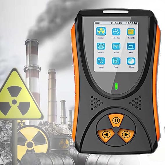 Radioactive Detector, Personal Dosimeter Marble Detector, Tester Dosimeter, Portable Geiger Counter, Real-time Dose Monitoring, Graphic Trend