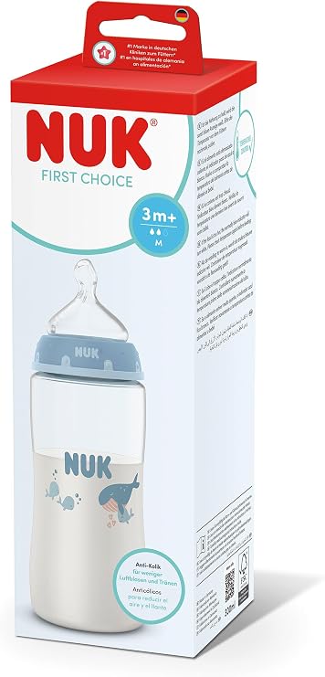NUK First Choice PP Biberon, 300 ml, Balina