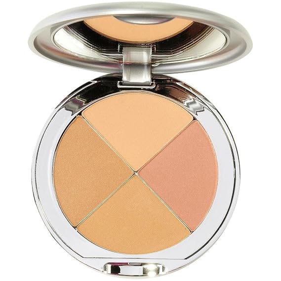 Christina Cosmetics Perfect Pigment 3 Compact The One Minute Miracle Makeup | 8-in-1 Mineral Foundation, Concealer, Eyeshadow, Highlighter, Color Corrector, Blush, Bronzer & Contour.