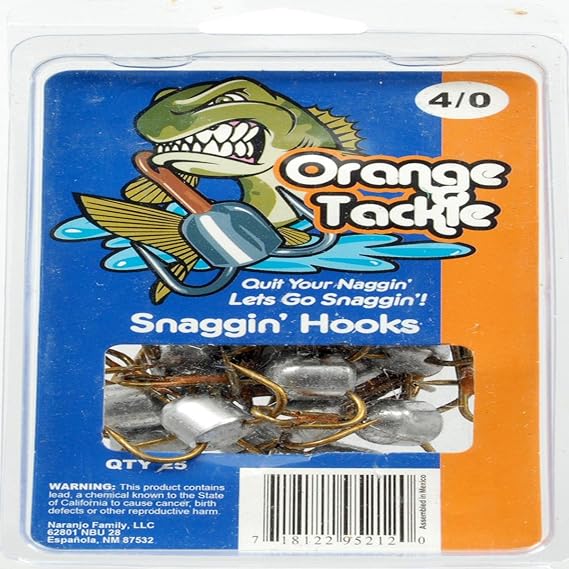 Orange Snagging Hooks (25-Count)