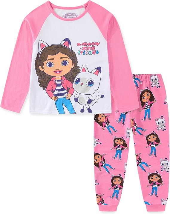 DREAMWORKS GABBY'S DOLLHOUSE Girls Long Sleeve Shirt and Pants Set Kids