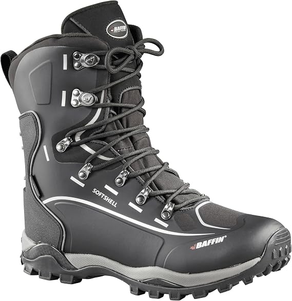 Baffin Men's SNOSTORM Insulated Lightweight Waterproof Breathable Winter Snow Boots for Snowshoeing, Ice Fishing & Hiking, Black, 7