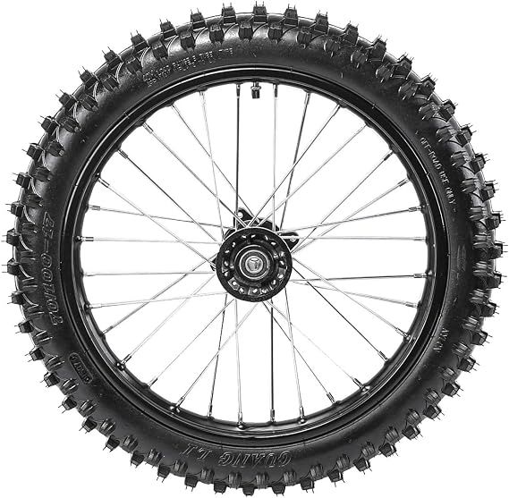 70/100-17 (2.75x17) 1.6x17 Front Wheel Tire and Rim Inner Tube With 15mm Bearing Assembly for Dirt Pit Bike