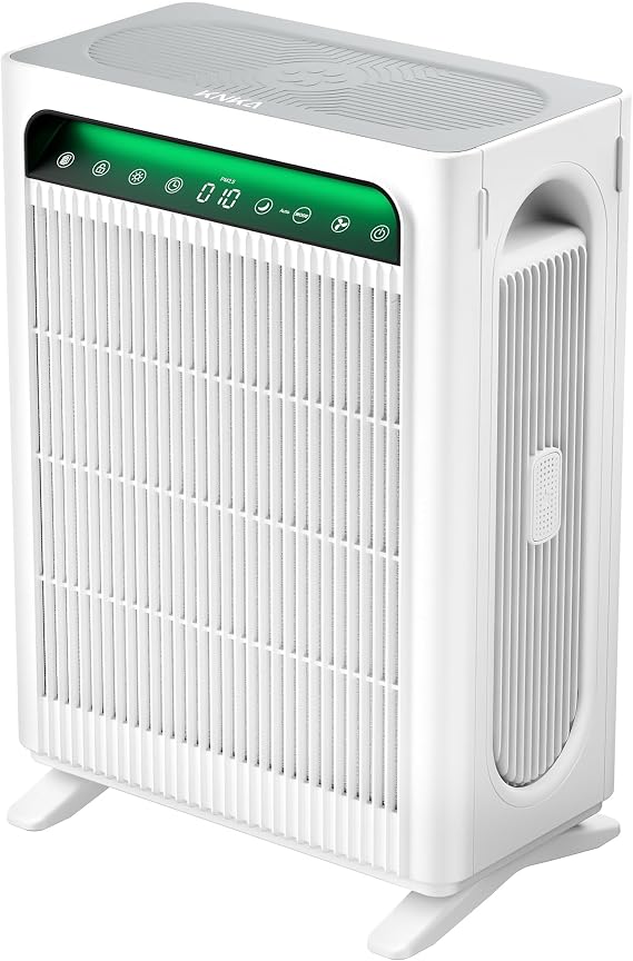 KNKA Air Purifier for Home Bedroom Large Room Up to 1,695 Ft2 in 1 Hr, HEPA Sleep Mode Air Cleaner with Washable Pre-Filter, AHAM VERIFIDE, AQI Display, Pet Mode for Pets, Dust, Pollen, APH4000