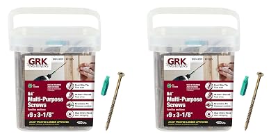 GRK 01105#9x3-18 Star Drive Bugle Head Climatek Coated Steel R4 Multi-Purpose Screws, 850Box