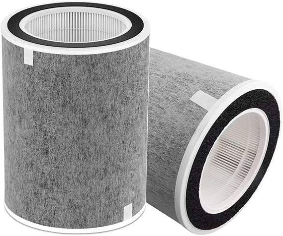 2 Pack HP302 HP201 Filter Replacement Compatible with Shark HP302 HP301 HP201 HP202 HP200 AP1000 HP232 HC501 502 Filter MAX Clean Sense iq Air Purifier filter, Part #HE2FKBAS, HE2FKBASMB