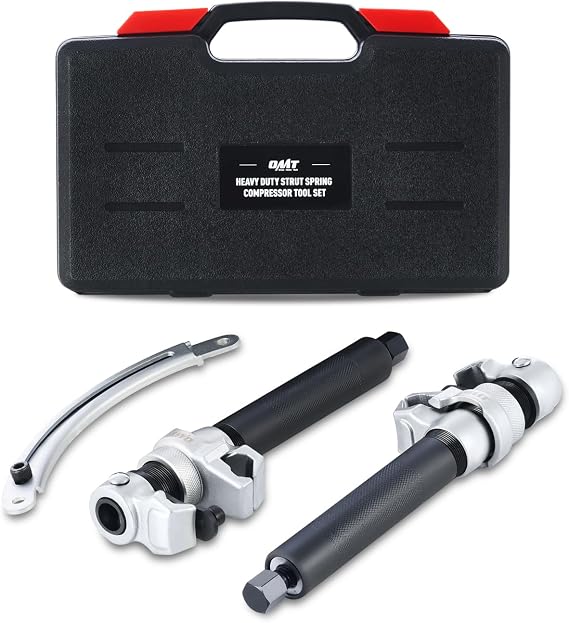Orion Motor Tech Spring Compressor, 28cm Coil Spring Compressor Tool Set of 2 with Extendable Bracket, Heavy Duty Strut Spring Compressor Automotive Suspension Tool with 1000kg Capacity for Car Truck