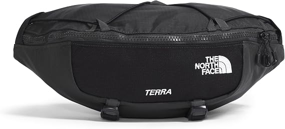 THE NORTH FACE Terra Lumbar Hiking Hip Pack, Asphalt Gy/Blk-NPF, OSFA | 3 Liter Storage Belt Bag, Water Repellent Finish, Adjustable Strap