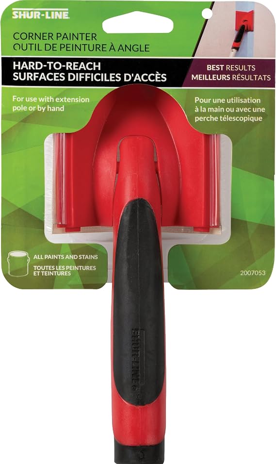 Shur-Line 2007053 Premium Corner Painter, Red, 1 Count (Pack of 1)