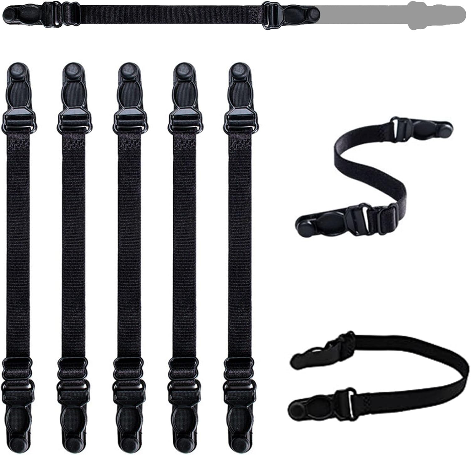 Mask Extender Ear Saver 5 Pcs, Adjustable Mask Holder Ears Saver, Anti-Slip Mask Extension Strap with High Elastic Fabric Belt, Comfortable Face Ear Protector Mask Holders for All Sizes Adults Kids