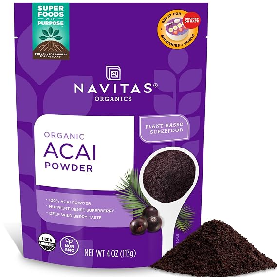 Navitas Organics Acai Powder, 4 oz. Bag ? Organic, Non-GMO, Freeze-Dried, Gluten-Free