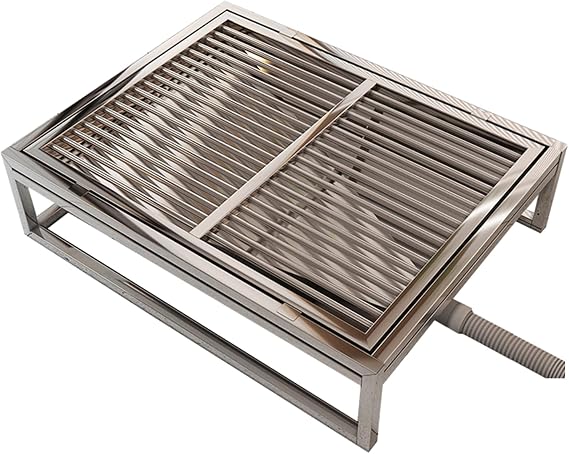 Pet Toilet Stainless Steel Dog Potty Training Tray Indoor Outdoor Stainless Steel Dog Toilet Tray, Straight Through The Sewer(60X40cm/23.6X15.7in)