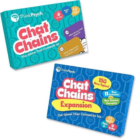 ThinkPsych Chat Chains and Expansion Pack Bundle - Social and Speech Skills Games for Kids & Teens