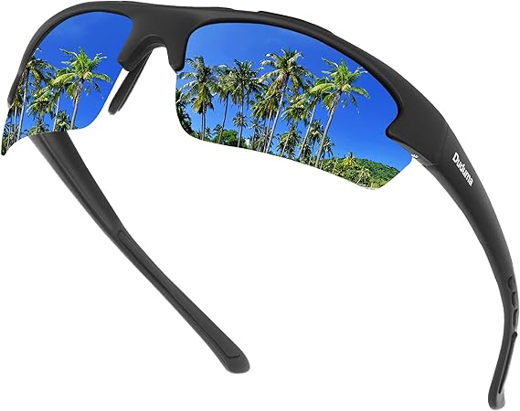 Duduma Polarized Sports Sunglasses for Men Fishing Cycling Running Golf Driving Sun glasses Glasses Tr62 Superlight Frame