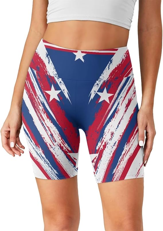 Biker Shorts Women Tummy Control Butterfly Soft Workout Shorts Butt Lifting Booty Shorts High Waisted Running Short